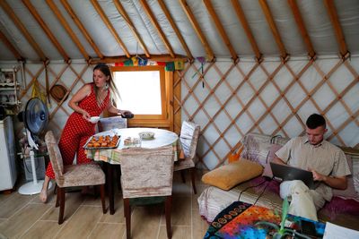 Yurts provide cheap escape for Hungarians fleeing cost of living crisis