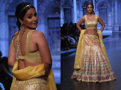 Hina Khan sizzles on the ramp on Day 1 of Bombay Times Fashion Week