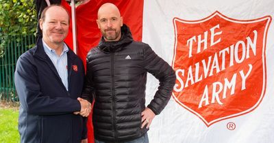 Manchester United manager Erik ten Hag attends homeless charity’s football tournament