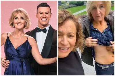 Kaye Adams shows off rib injury as she prepares for second Strictly Come Dancing show