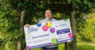 Glasgow man scoops whopping £10k a month for one year lottery win