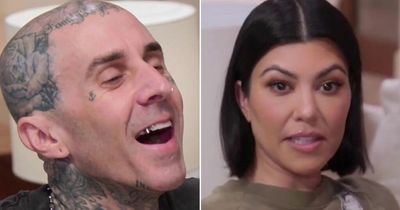 Kourtney Kardashian washes dishes nude on steamy holiday with husband Travis Barker