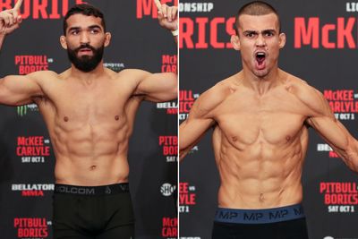 Bellator 286 weigh-in video: Champ Patricio Freire, challenger Adam Borics set for title clash