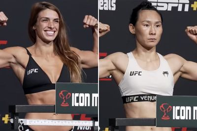 UFC Fight Night 211 video: Mackenzie Dern, Yan Xiaonan make weight for main event