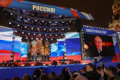Putin tells Red Square concert Russia will achieve victory in Ukraine
