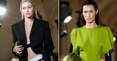 Gigi and Bella Hadid storm the runway for Victoria Beckham's debut at Paris Fashion Week