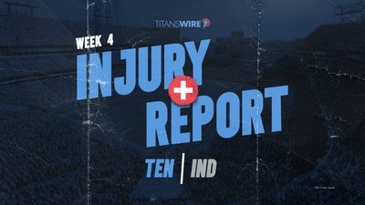 Tennessee Titans vs. Indianapolis Colts final injury report for Week 4