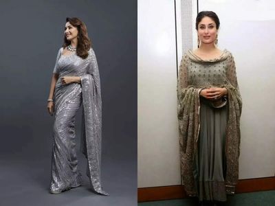 How to wear Navratri colour of the day, Grey