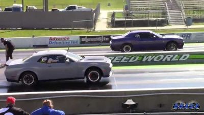 Challenger SRT Super Stock Drag Races Other Hellcats, Camaro, SRT-4