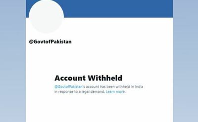 Pakistan government's Twitter account withheld in India, again
