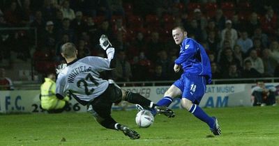 Wayne Rooney's forgotten first Everton goal as boy wonder 'blitzed' Sir Alex Ferguson's son and broke record