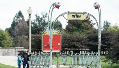 Metra bids au revoir to Van Buren station’s Parisian-styled entrance