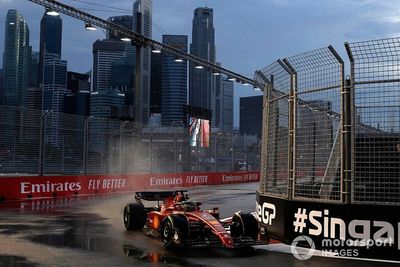 F1 Singapore GP: Leclerc tops wet final practice from Verstappen