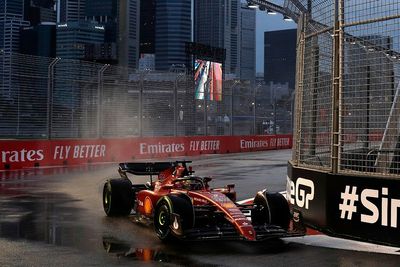 Singapore GP: Leclerc tops shortened final F1 practice in the wet