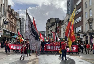 Thousands join AUOB Cymru march calling for Welsh independence