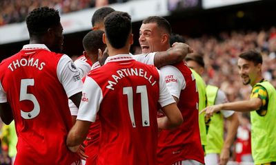 Granit Xhaka adds gloss after Emerson sees red as Arsenal sink Tottenham