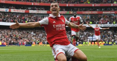 Aaron Ramsey sends Granit Xhaka excited message as Arsenal star shines in victory over Tottenham