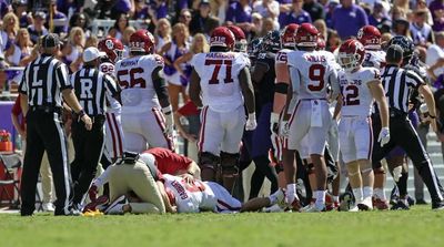 TCU Player Ejected for Scary Hit on Oklahoma Quarterback Gabriel
