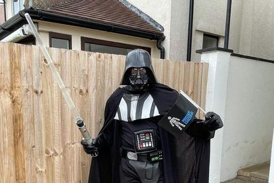 ‘Darth Vader’ runs marathon fundraiser following prostate cancer diagnosis