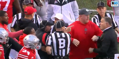 Ohio State’s Ryan Day, Rutgers’ Greg Schiano had a heated, finger-pointing confrontation mid-game