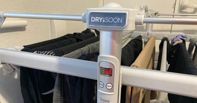 'I kept warm for just 9p an hour - and dried my washing with Lakeland three-tier heated airer'
