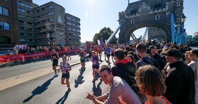 What time is the London Marathon and what TV channel is it on?
