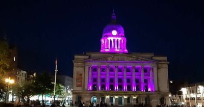 Nottingham council house lights up purple for Black History Month