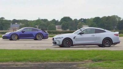 Can Less Powerful Porsche 911 GT3 Beat BMW M4 CSL In A Drag Race?