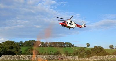 Woman rescued by helicopter after injury at top of Scots hill