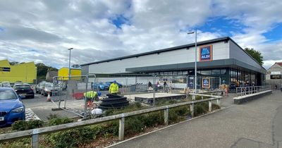 Aldi supermarket axe car park spaces to make way for reverse recycling vending machine