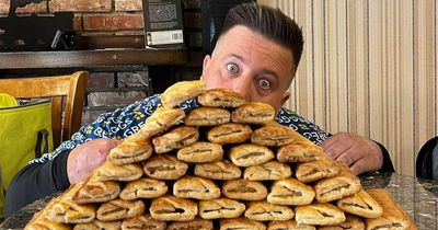 Greggs fanatic tries to make history by scoffing the most sausage rolls in 30 minutes