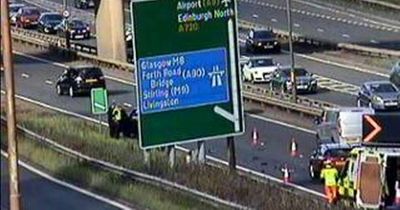 Edinburgh motorists warned of delays as collision closes one lane of city bypass