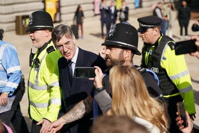 Jacob Rees-Mogg booed as he enters Conservative Party conference