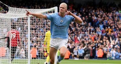 'He's a scary machine' - Man City fans go wild as Erling Haaland destroys Manchester United