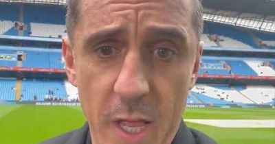 'United fans summed up' - Gary Neville mocked after Man City dominate Manchester derby