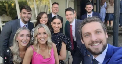 Aidan O'Shea and girlfriend Kristin McKenzie Vass attend friend's wedding alongside other Mayo GAA stars