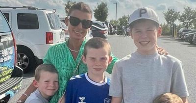 Coleen Rooney spots son on giant billboard in city centre