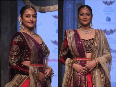Sonakshi Sinha closes Bombay Times Fashion Week in Anju Modi
