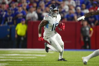 Titans’ Treylon Burks carted to locker room, ruled out for Week 4