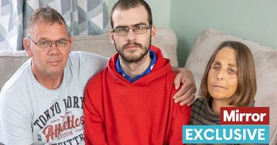 Shocked dad's very British reaction as he's reunited with released prisoner of war son