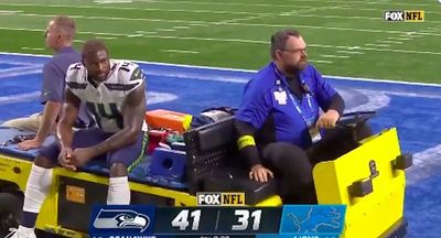 DK Metcalf got carted off the field to use the bathroom and NFL fans had lots of jokes