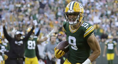 Packers rookie Christian Watson scores first NFL touchdown on 15-yard run vs. Patriots