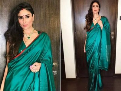 How to wear Navratri colour of the Day, Peacock Green