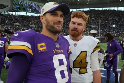 Watch Kirk Cousins celebrate the win doing the griddy