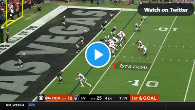 WATCH: Broncos QB Russell Wilson rushes for TD vs. Raiders