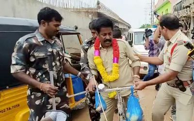Sacked constable arrested for taking up bicycle yatra in Andhra Pradesh