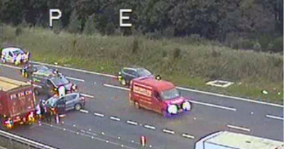 Crash sparks rush hour chaos as queues form on busy Scots motorway