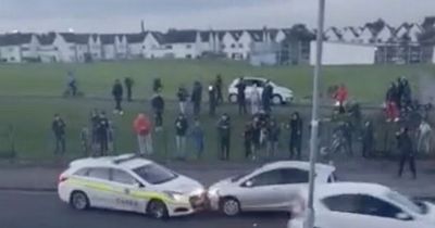 Four teens arrested after joyriders ram into garda car in Cherry Orchard