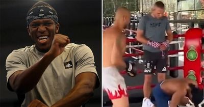 KSI joins boxing fans in mocking Andrew Tate's "fake" sparring video