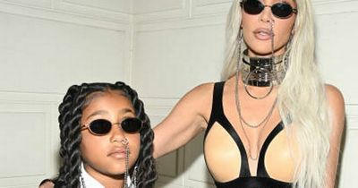 Kim Kardashian slammed as North West, 9, wears 'seriously wrong' full leather face mask
